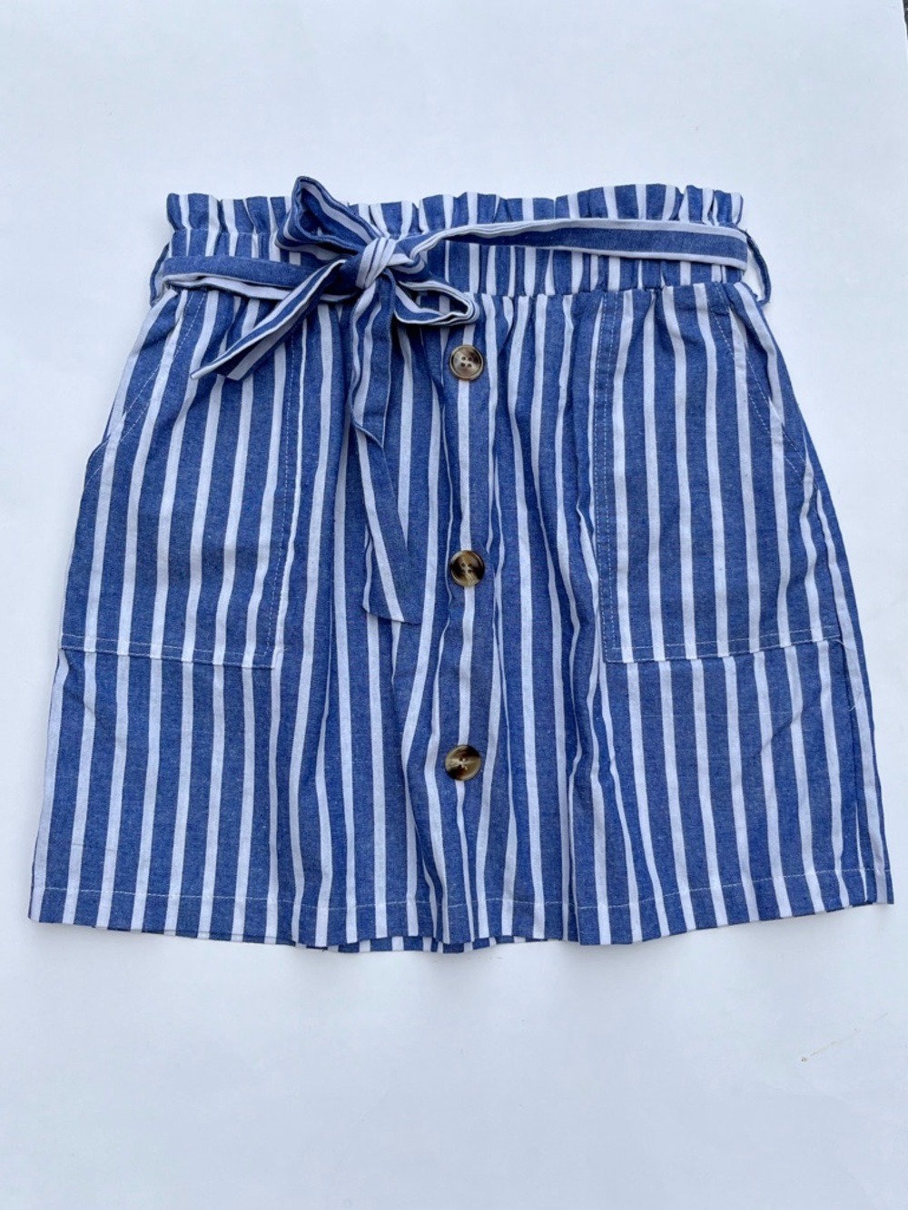 Striped Linen Skirt